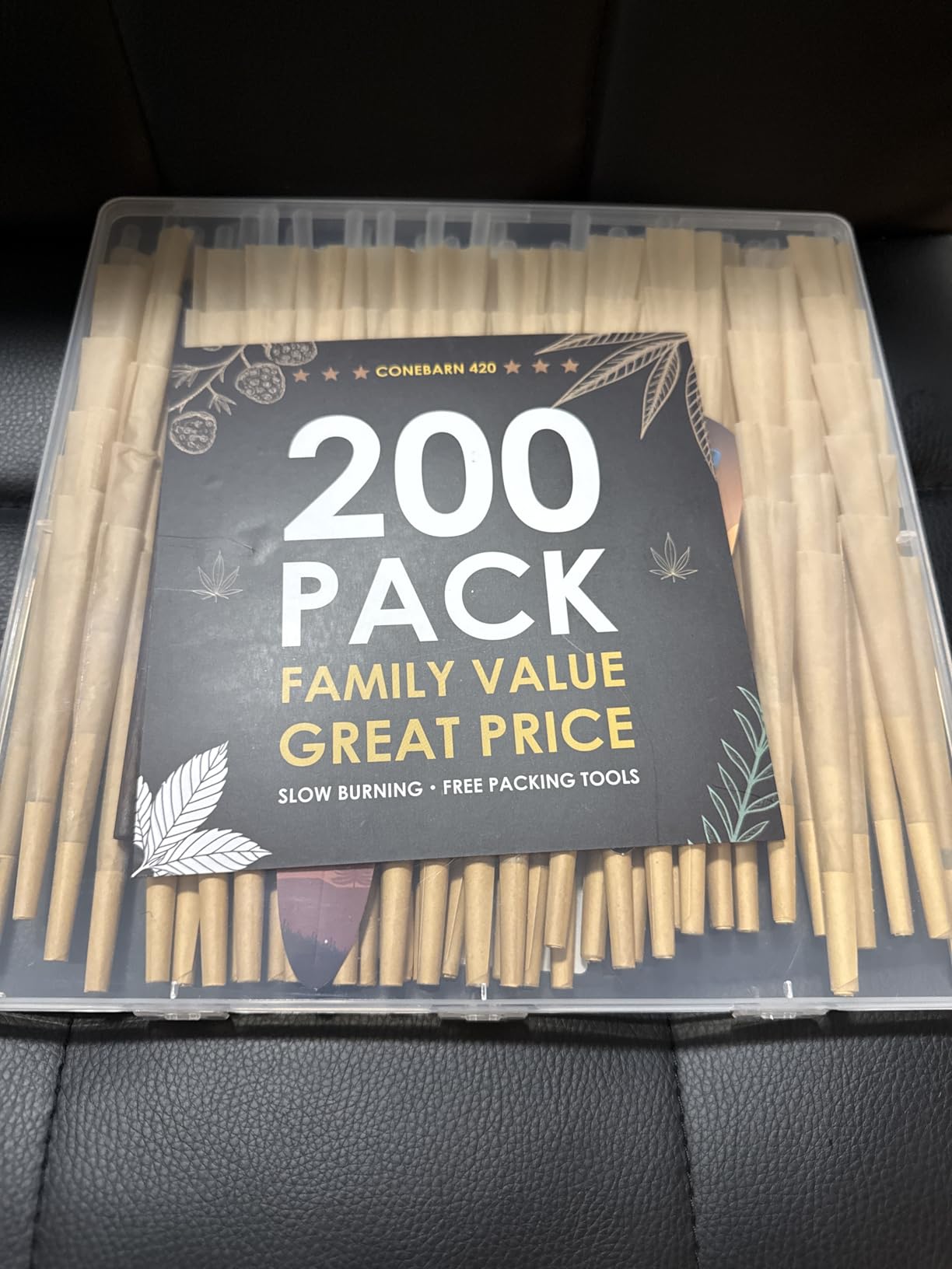 Buyer-submitted photo of the ConeBarn 420 200-count pack